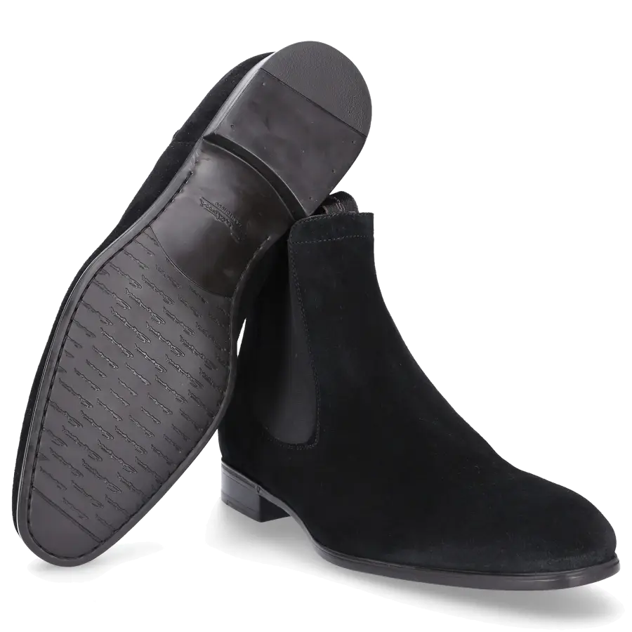Santoni - Chelsea Boots 13414 Veloursleder - schwarz