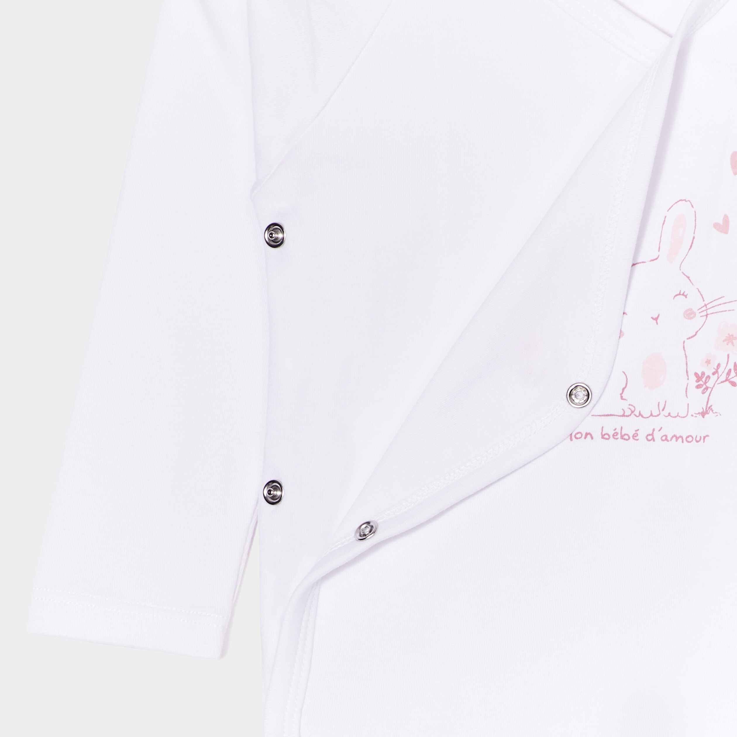 Ensemble body pantalon bonnet rose clair bébé fille | La Halle
