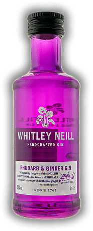 Whitley Neill Rhubarb & Ginger Gin 0,05 Liter Whitley Neill Rhubarb & Ginger Gin 0,05 Liter  0,05	 Liter - Vol 43%