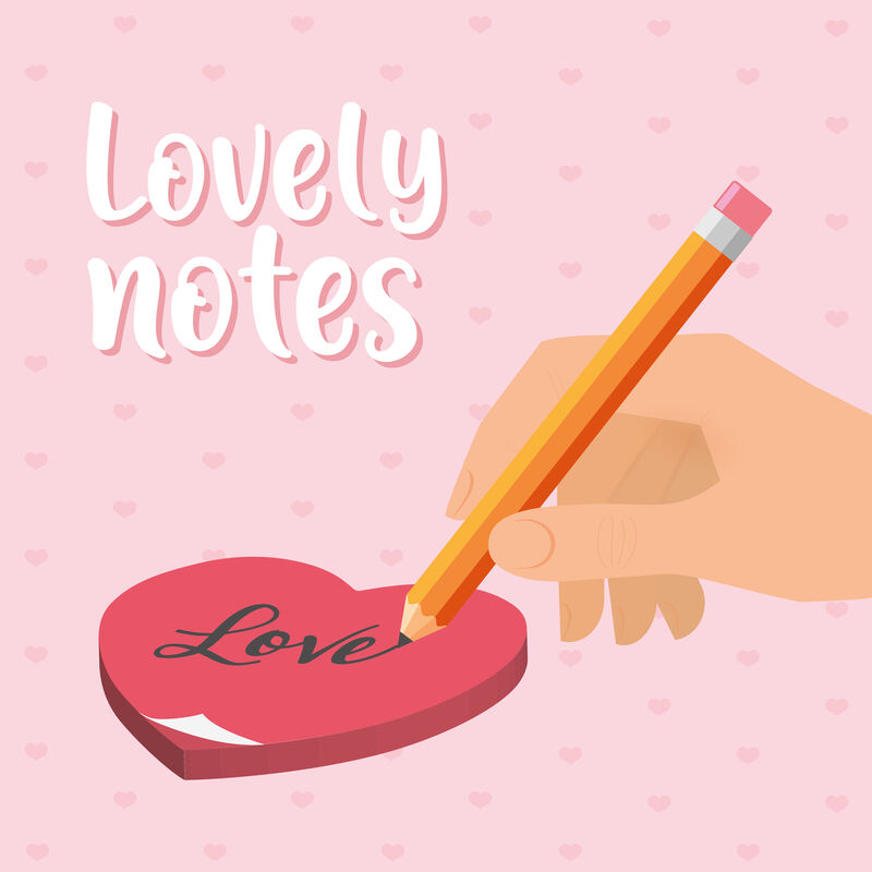 Bloc de notas adhesivas - Lovely Notes