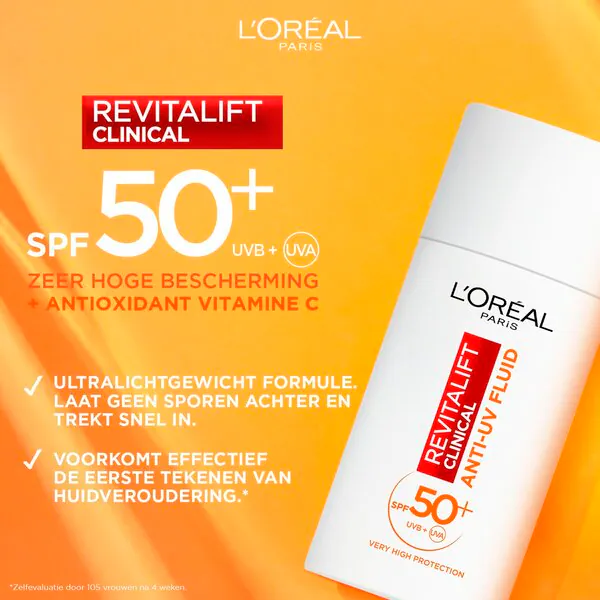 L'Oréal Paris Revitalift Clinical FPS 50 Vitamina C Fluido Anti-UV 50ml