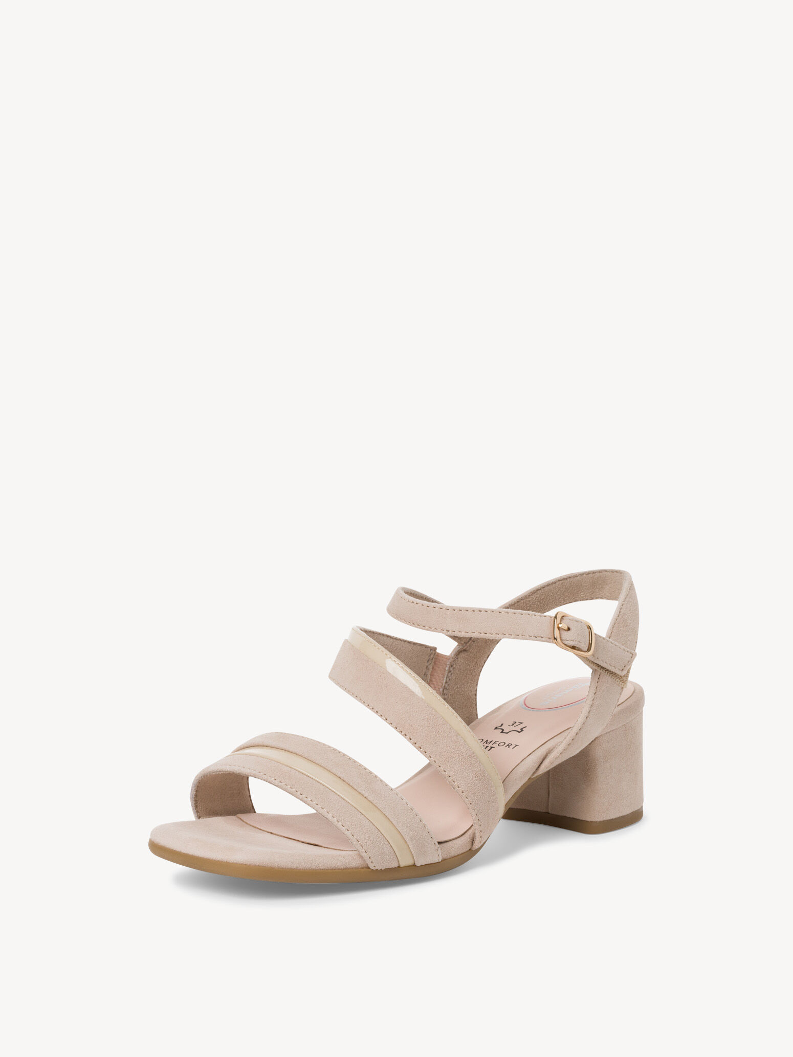 Sandale à talon - beige