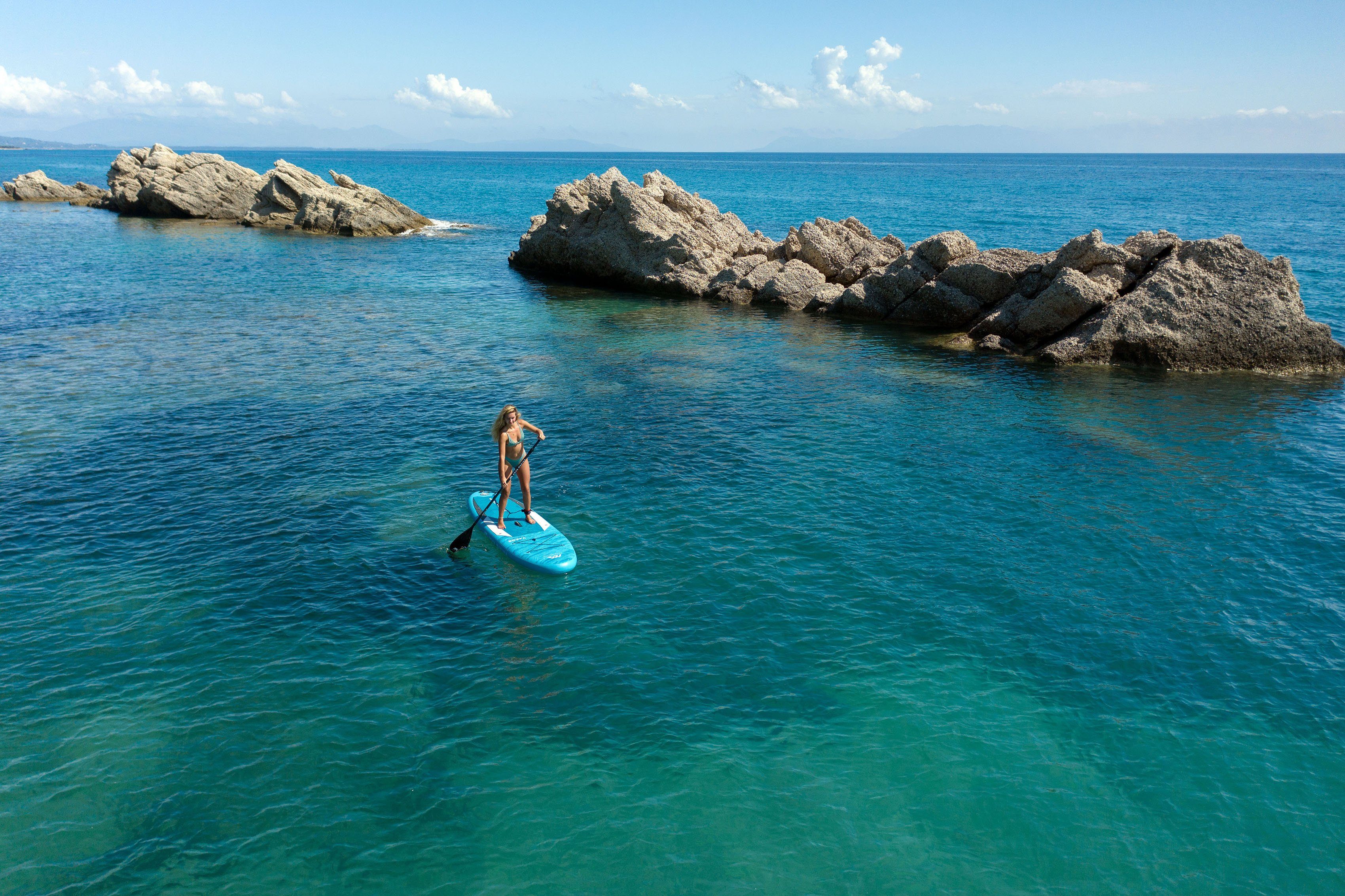Aqua Marina SUP-Board Vapor iSUP BT-21VAP, (Set, 6 tlg., mit Paddel, Pumpe und Transportrucksack)