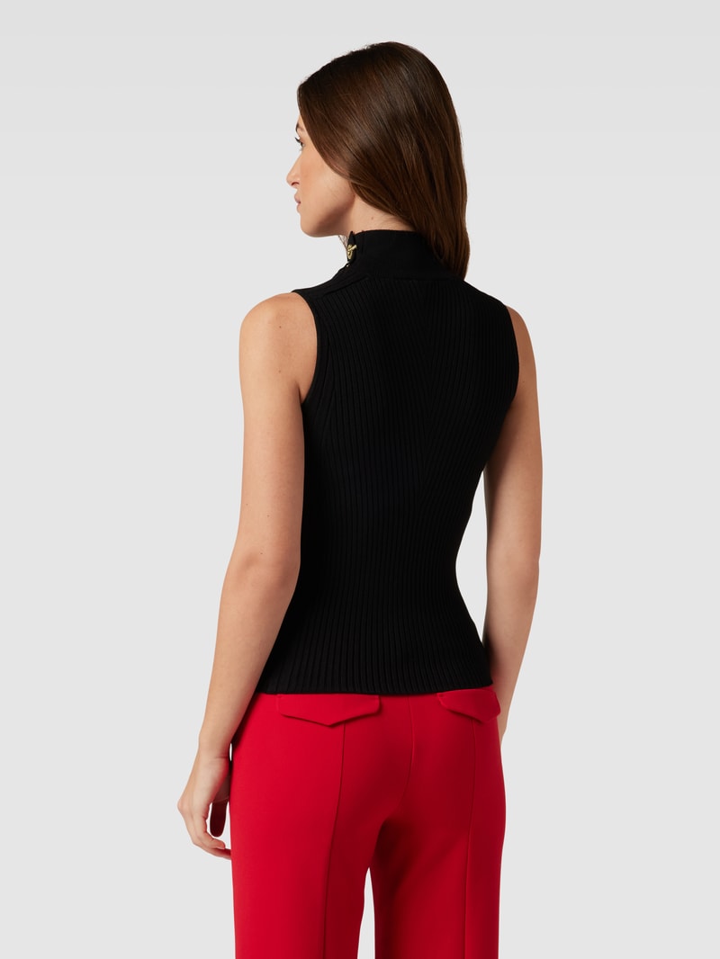 Tanktop mit Stehkragen Modell 'ALICE' in schwarz