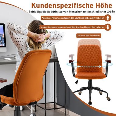 COSTWAY Drehstuhl, Bürostuhl bis 150 kg, 89,5 bis 97,5cm höheverstellbar