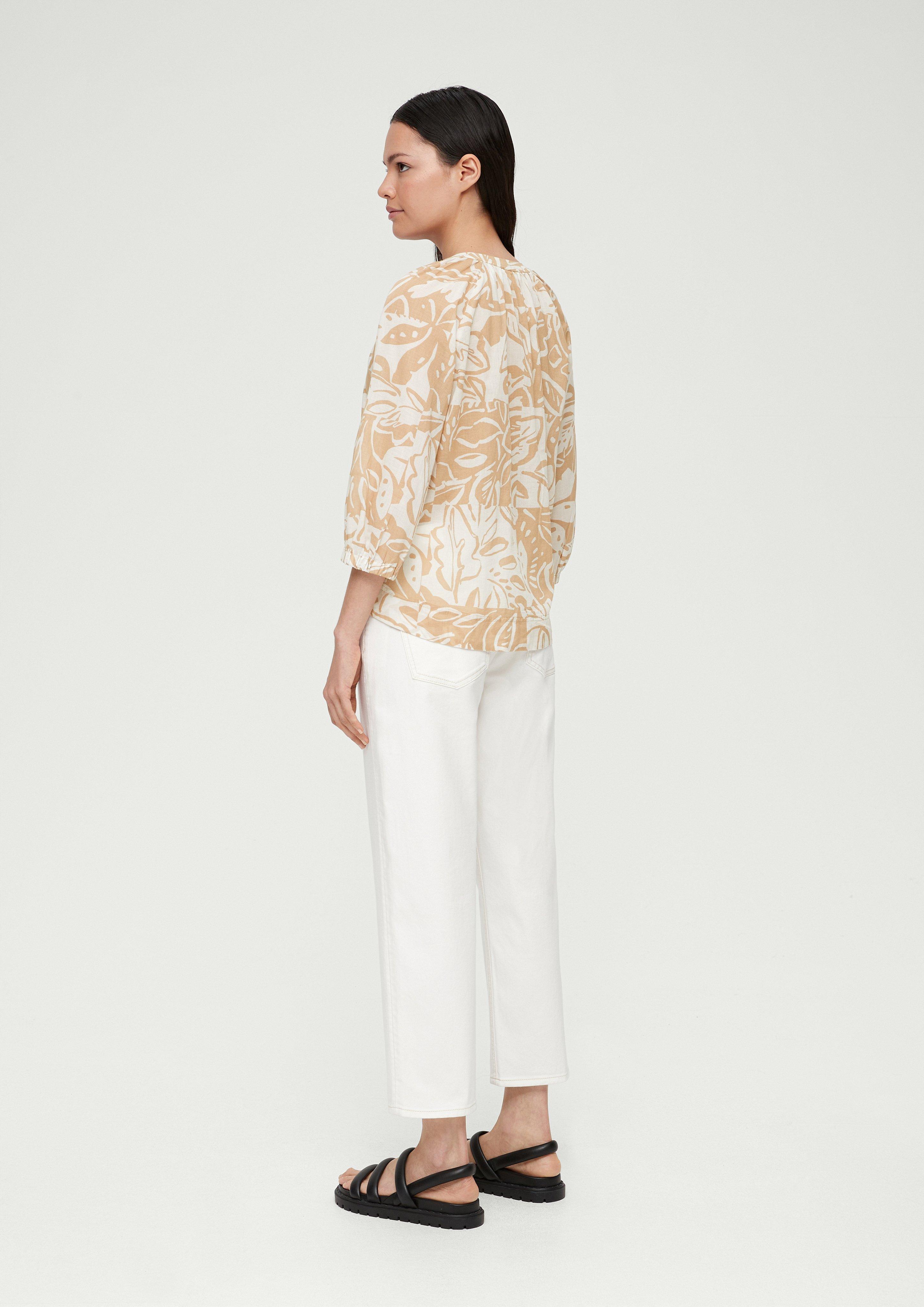 Baumwollbluse mit Raffung  2131751-84A0