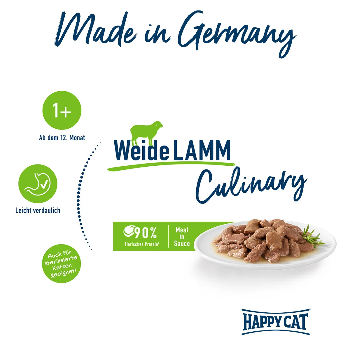 Happy Cat Meat in Sauce Weide Lamm günstig kaufen bei ZooRoyal