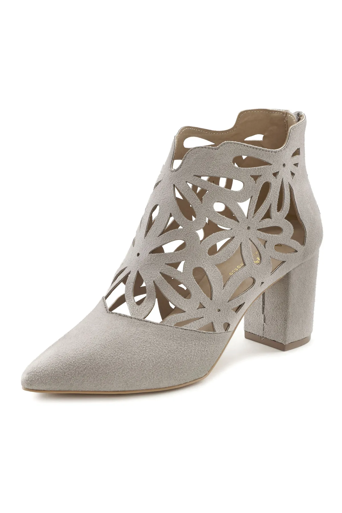 LASCANA  Stiefelette - Grau - Blockabsatz