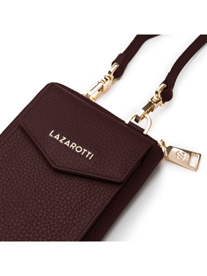 Lazarotti Bologna Leather Handytasche Leder 11 cm in burgundy günstig kaufen onesize