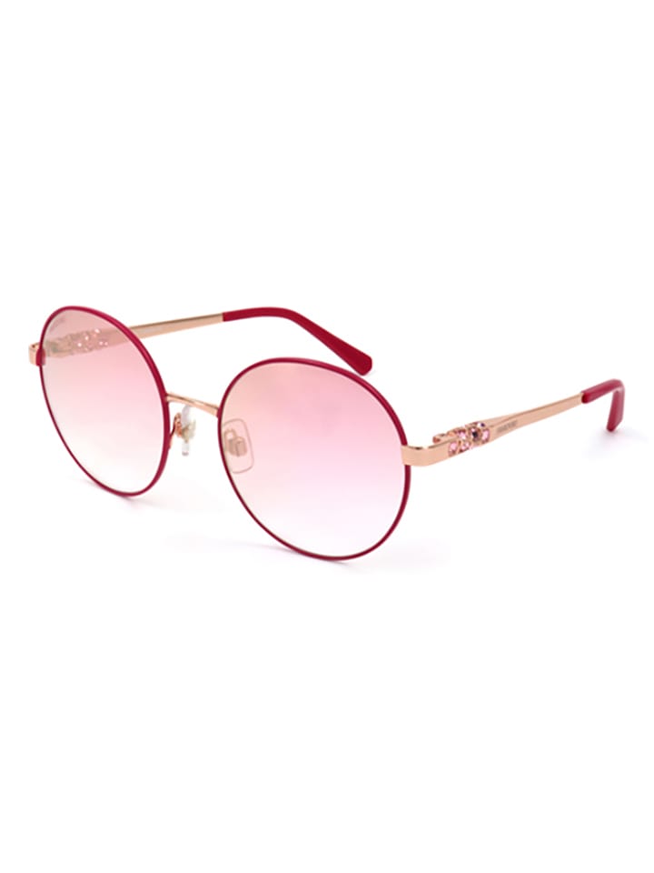 Swarovski Damen-Sonnenbrille in Pink-Roségold/ Rosa günstig kaufen 55