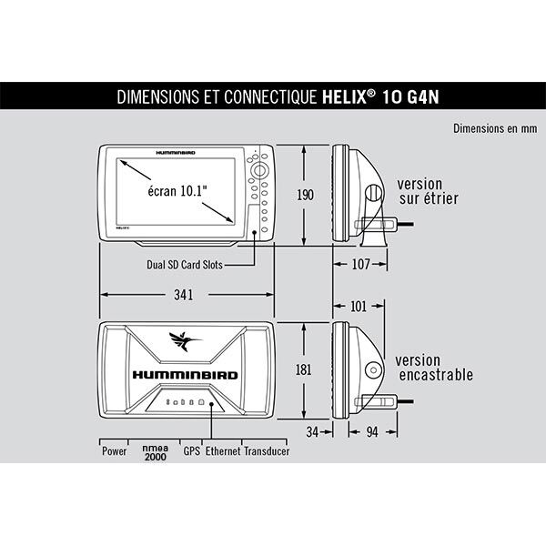 Humminbird Helix 10 G4N Chirp + Mega SI Fischfinder