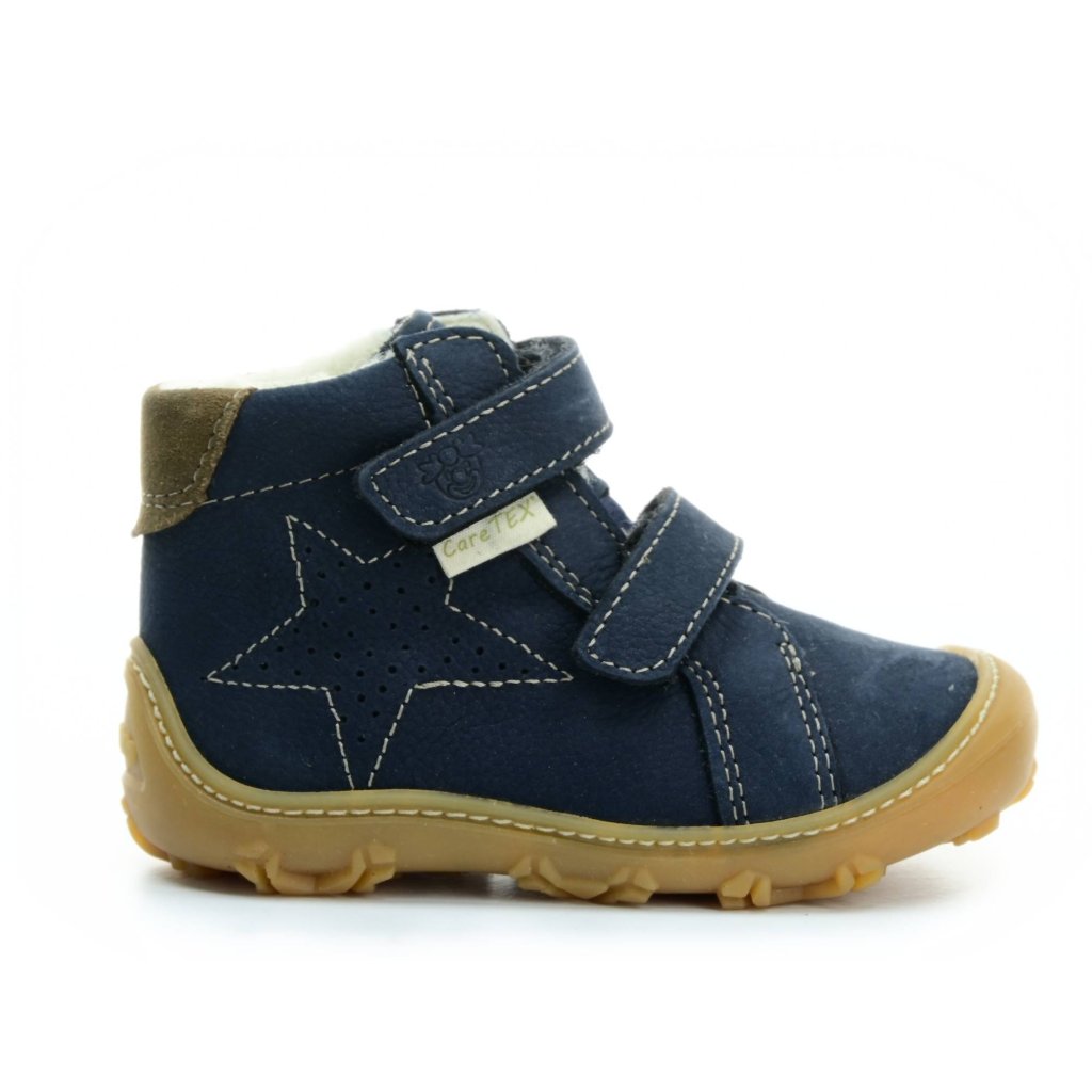 Ricosta Donny See W dunkelblaue gefütterten Barfuß-Stiefeletten