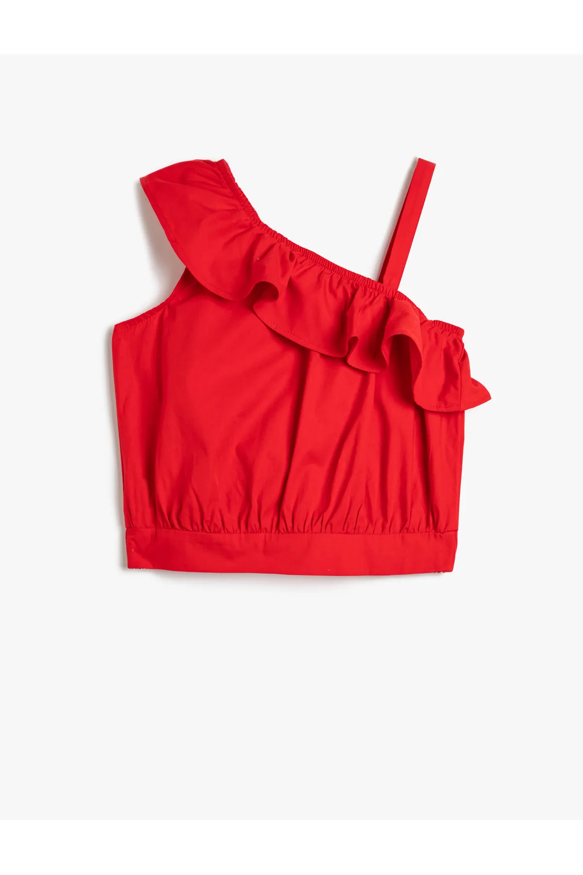 Koton  Bluse One-Shoulder-Rüschenbund mit Gummizug