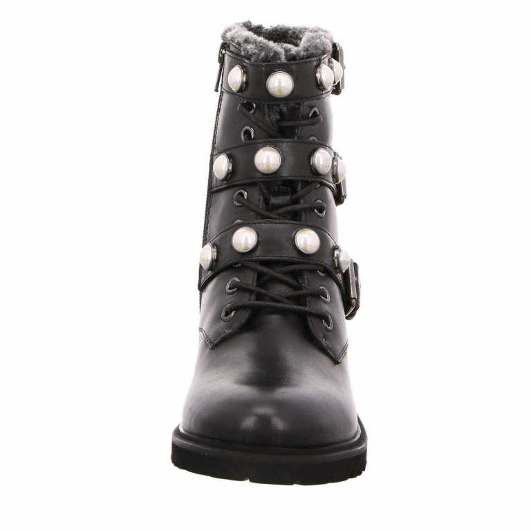 SPM Stiefeletten schwarz Pearlfur Ankle Boot