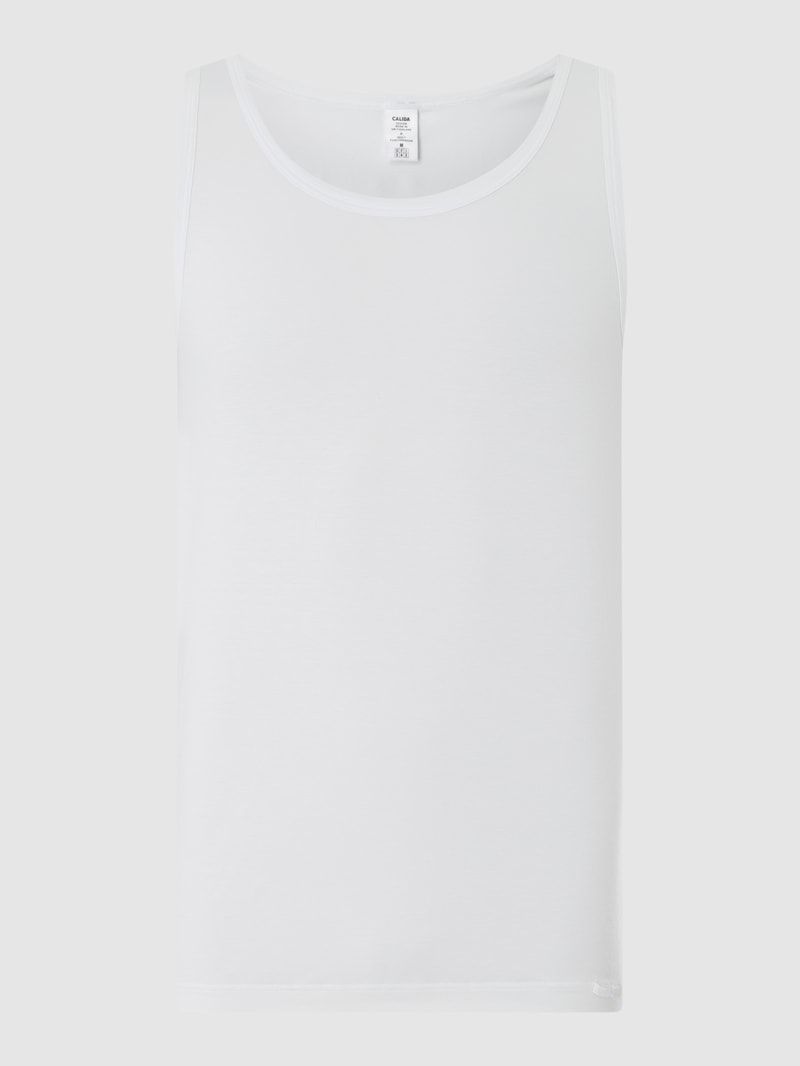 Tanktop mit Stretch-Anteil in weiß