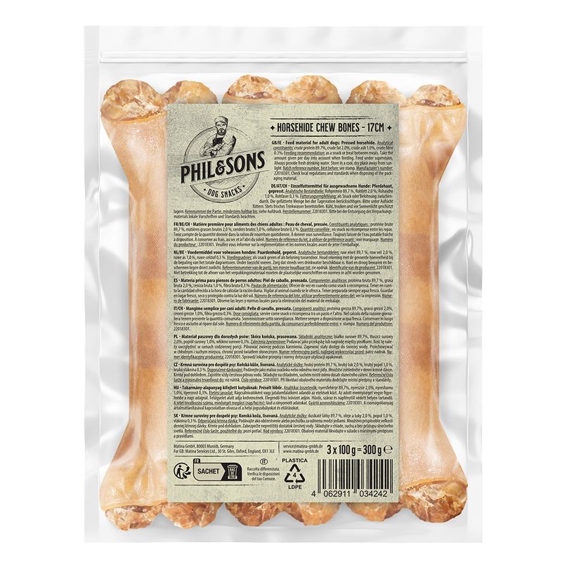 Phil & Sons Kauknochen aus Pferdehaut