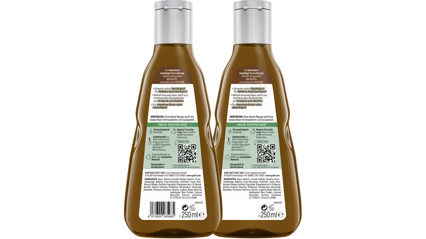 GUHL Braun Faszination Farbglanz Shampoo Doppelpack 500 ml