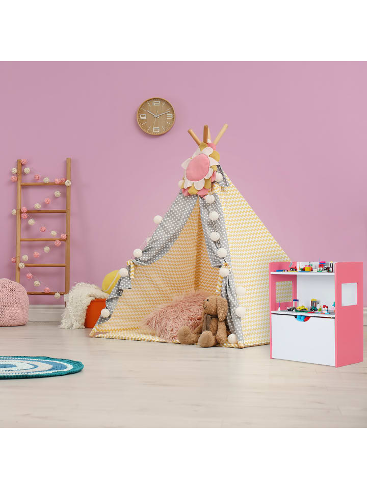 relaxdays Kinderregal in Bunt - (B)52 x (H)60 x (T)26,5 cm günstig kaufen onesize
