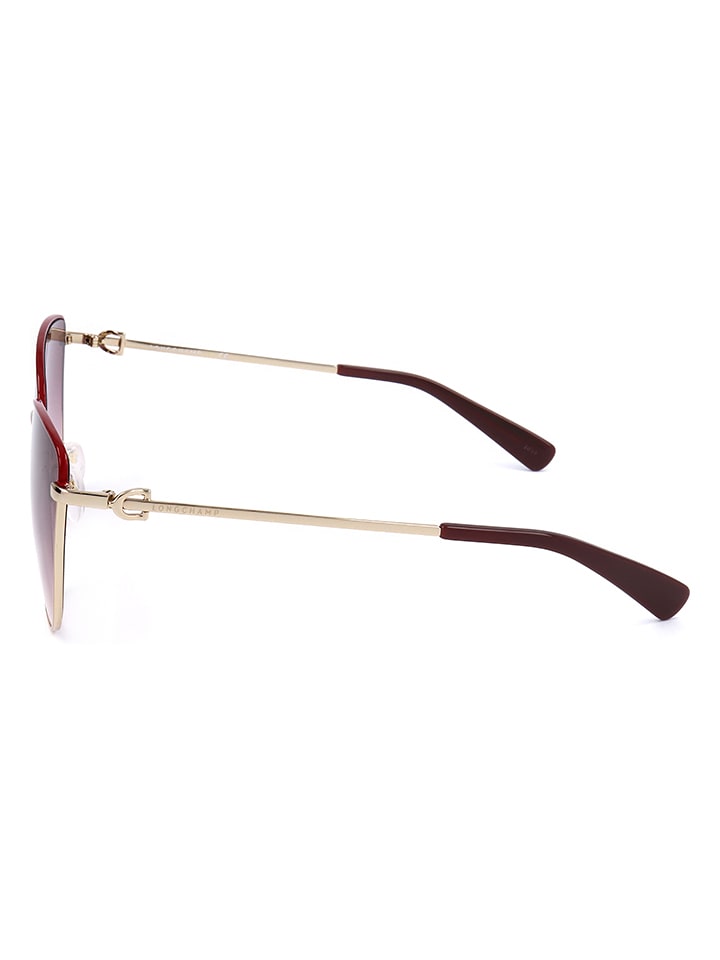 Longchamp Damen-Sonnenbrille in Gold-Rot/ Lila günstig kaufen 58