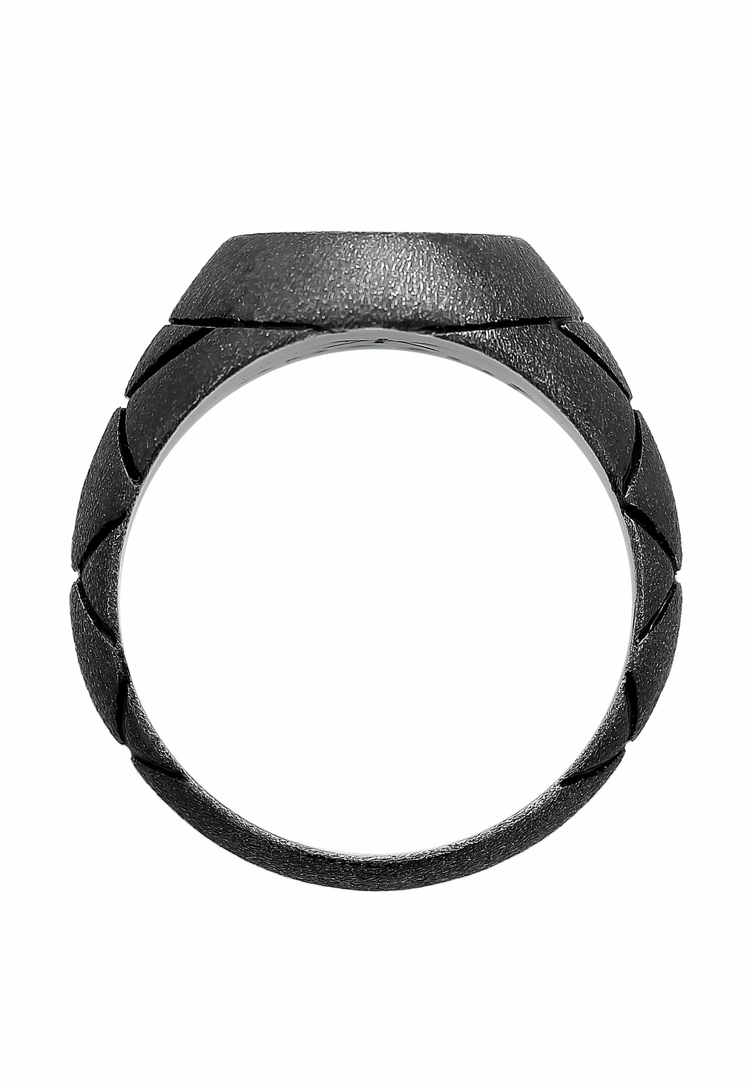 KUZZOI Inel de damă Basic pentru bărbați, emailat oval, argint 925