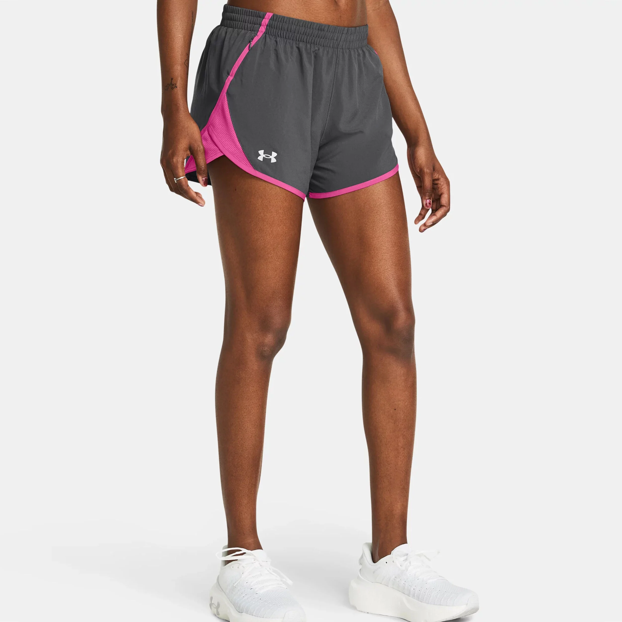 Fly By Shorts Damen - Grau, Pink