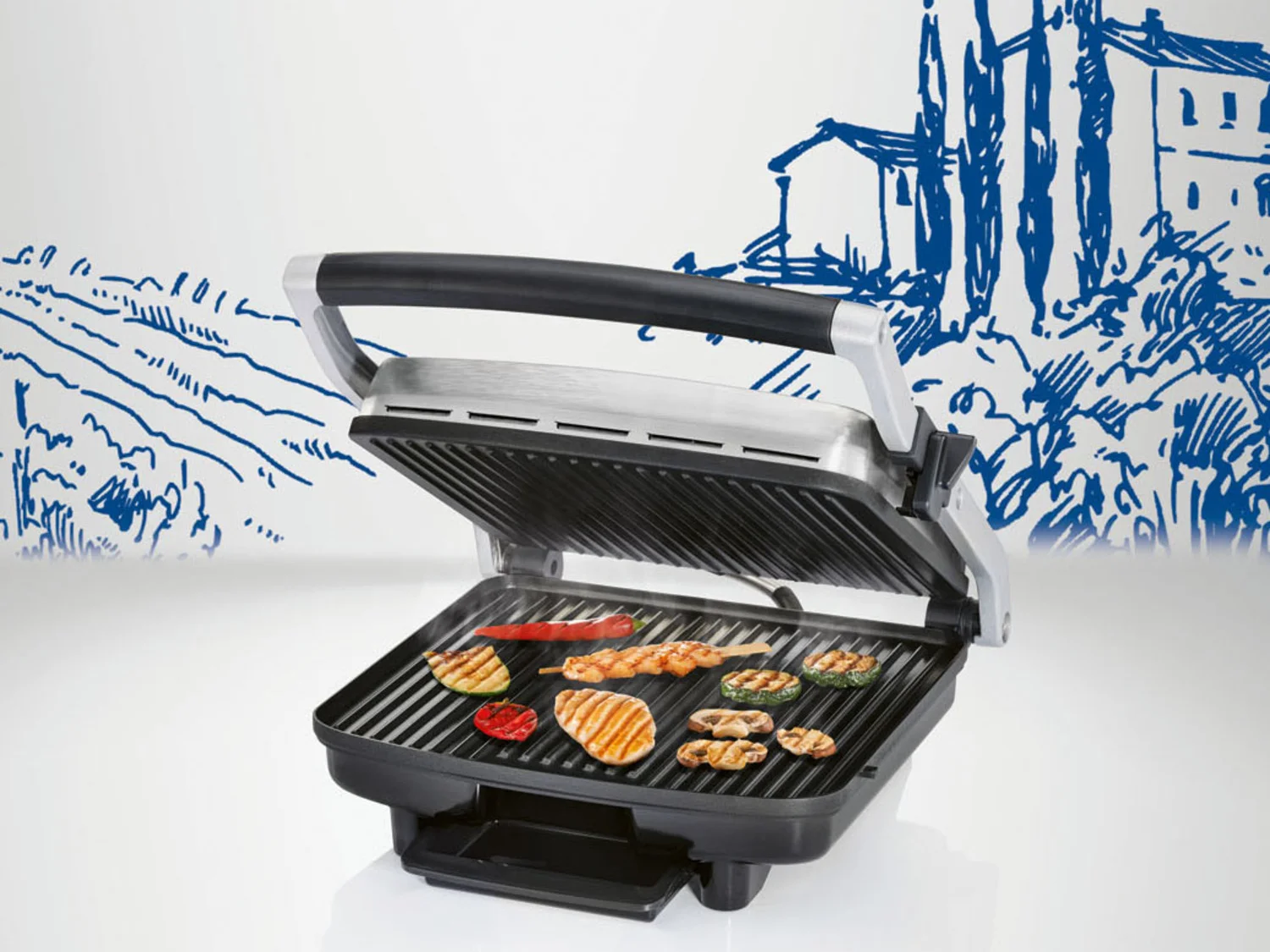 SILVERCREST® KITCHEN TOOLS Panini Maker »SPM 2000 D2«, 1850-2200 W