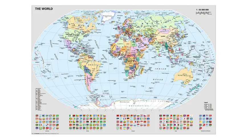 Ravensburger Puzzle - Politische Weltkarte, 1000 Teile