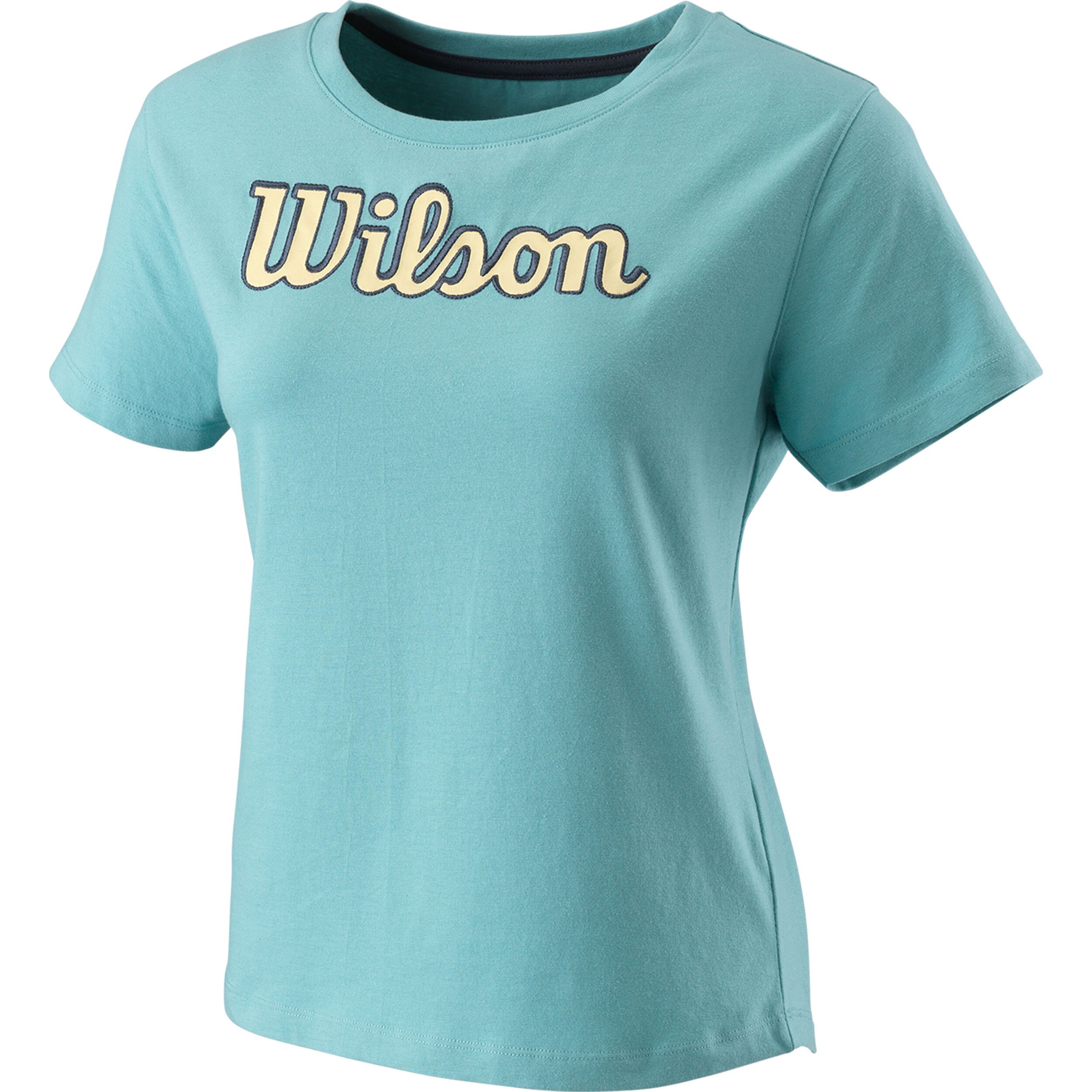 Sript Eco T-Shirt Damen - Blau, Gelb