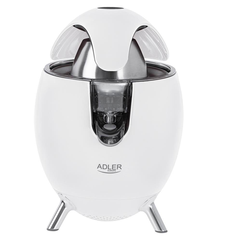 Adler Zitruspresse AD 4013, 800,00 W, Saftpresse elektrisch Fruchtfleisch Sieb Edelstahl Anti Tropf System