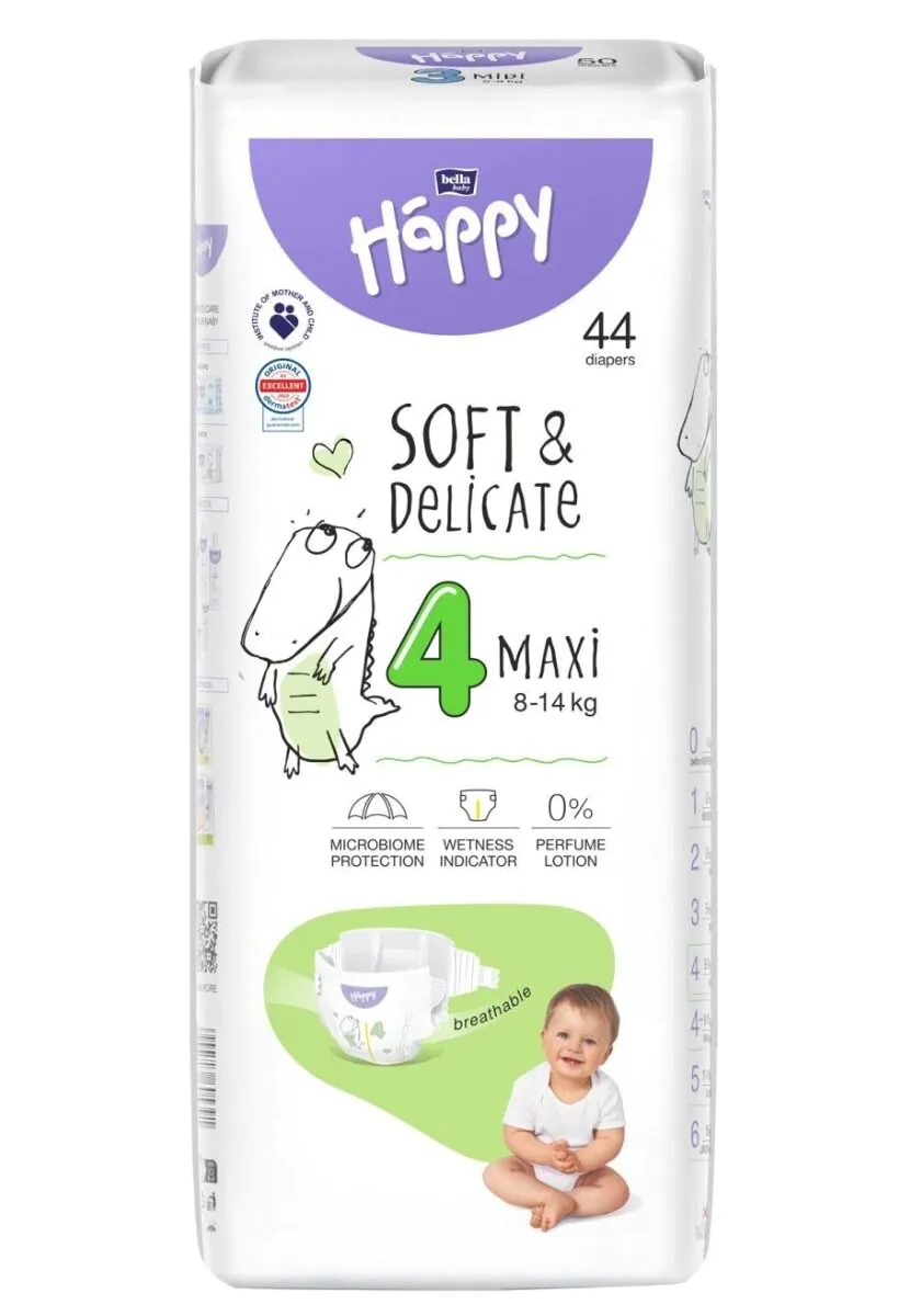 Bella Baby Happy Soft & Delicate Maxi-bleer 44 stk.