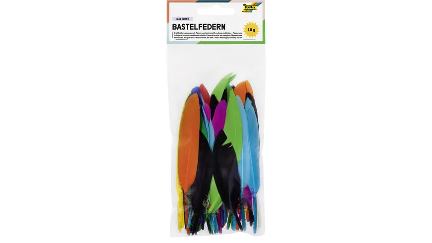 folia Indianerfedern farbig sortiert 10g