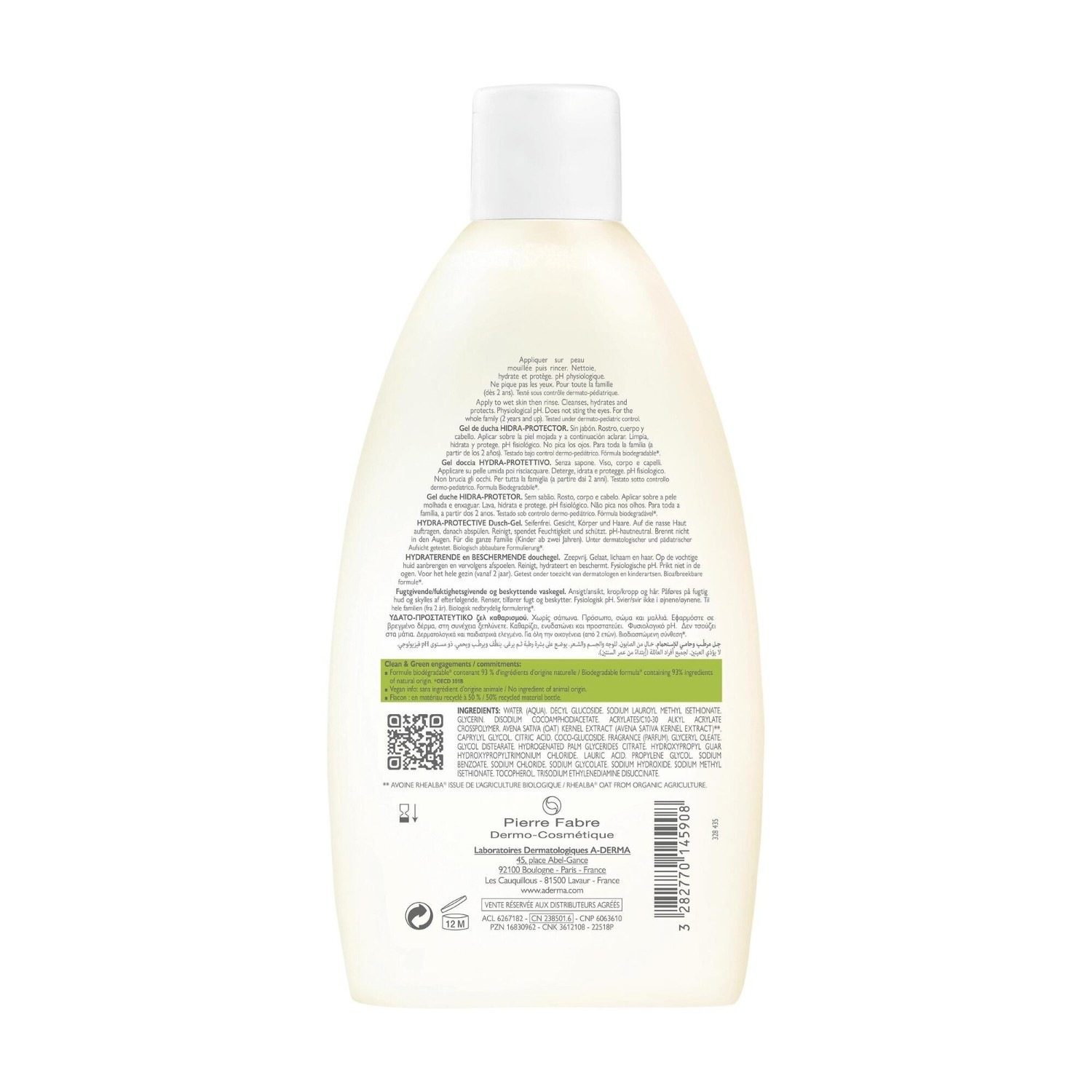Żel pod prysznic A-DERMA Hydra-Protective
