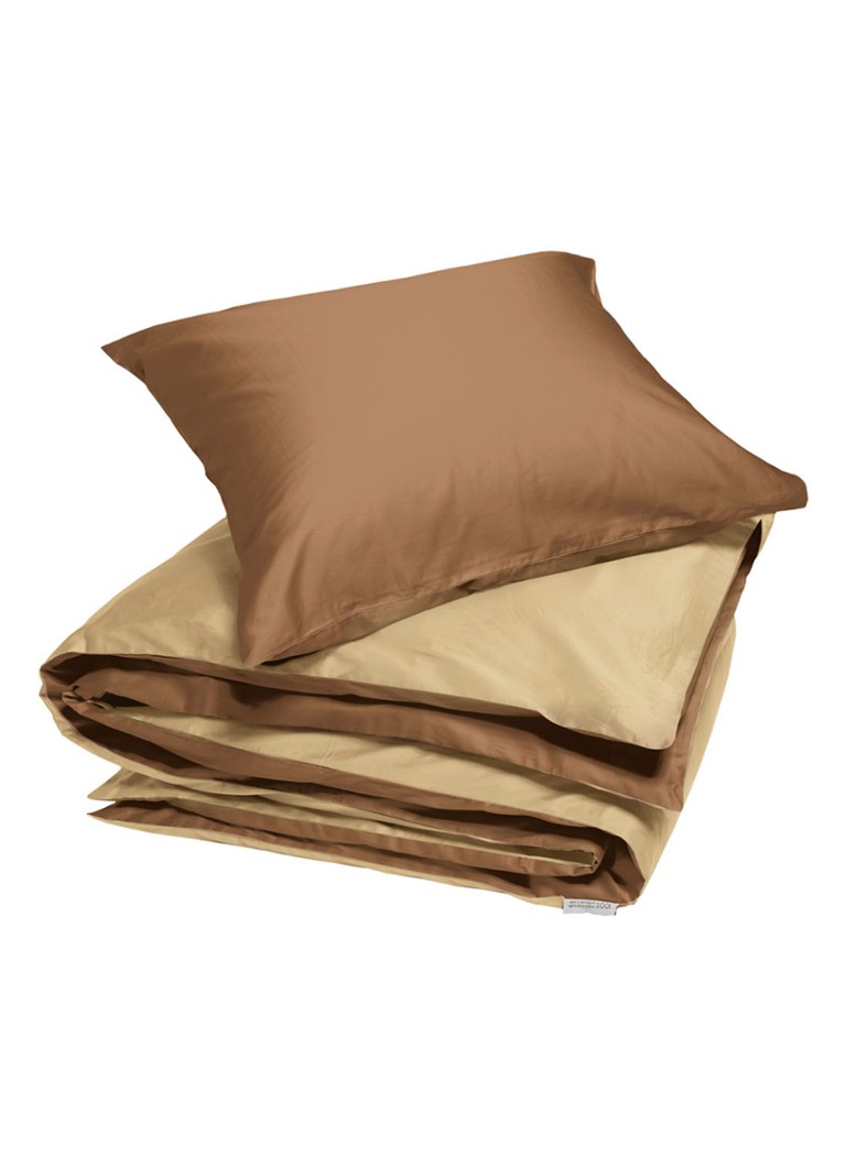 Yumeko Caramel Honey 300TC set navlaka za poplun od pamučnog satena - uključuje jastučnice