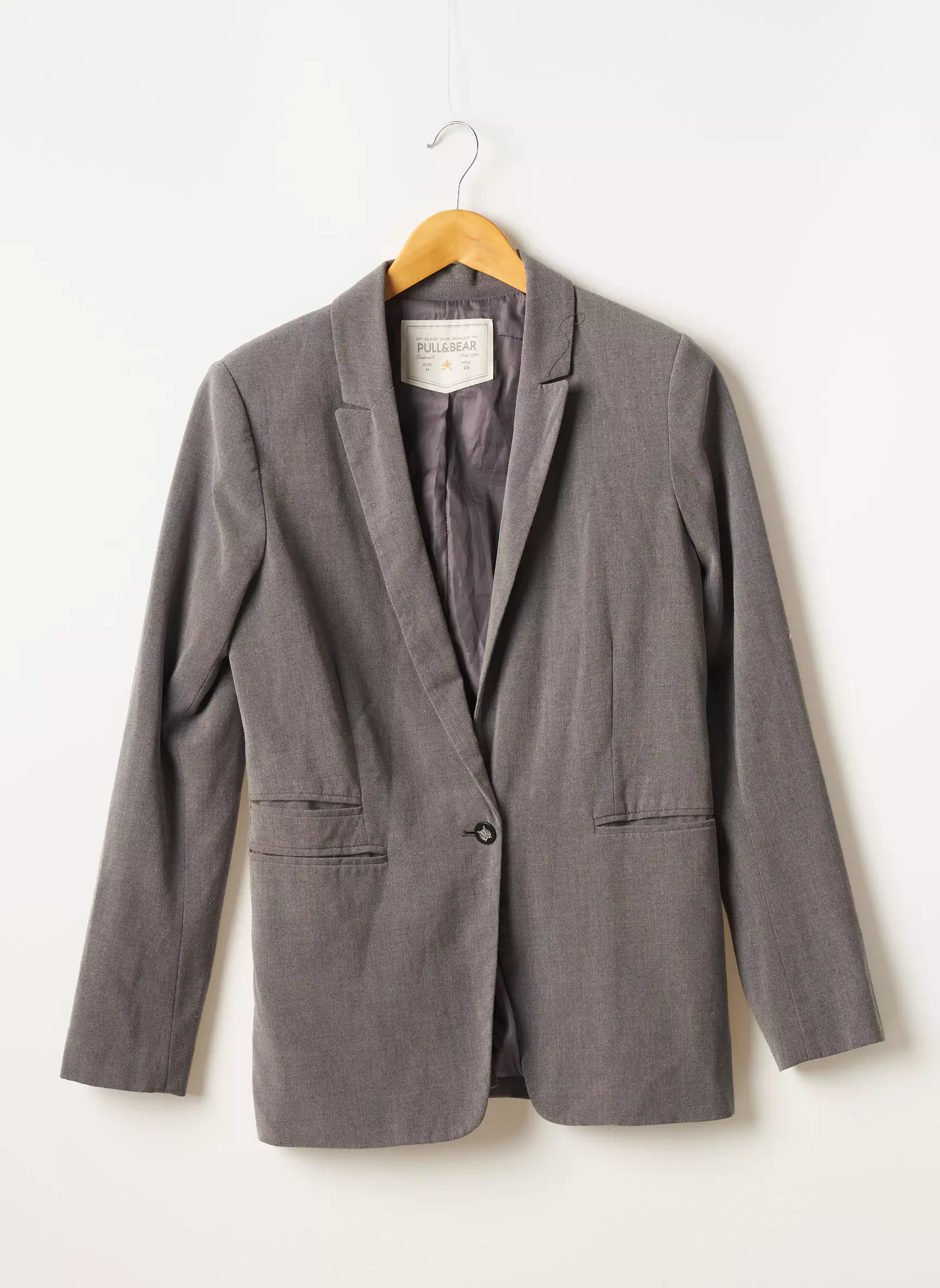 Pull   Bear Blazers Femme couleur gris