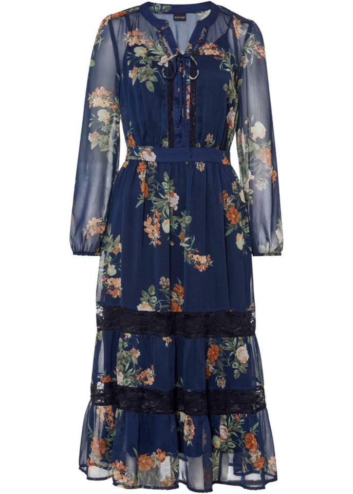 Bedrucktes Midikleid