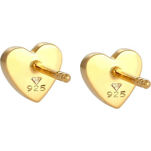 Elli Ohrringe Kinder Stecker Herz Liebe Basic 925 Silber