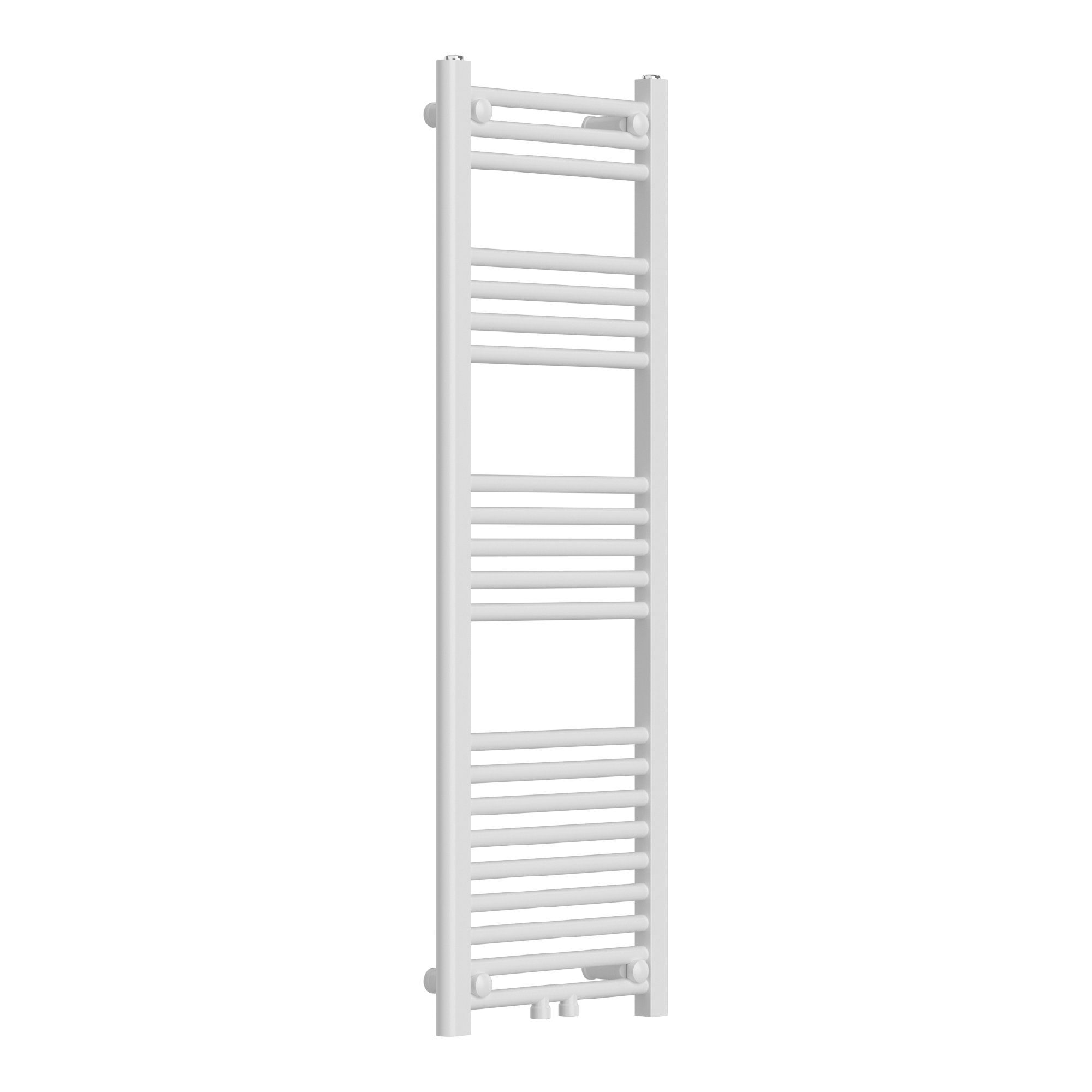 neu.haus Badheizkörper, Voss Handtuchheizkörper mit Stangen 120 x 40 cm Weiß
