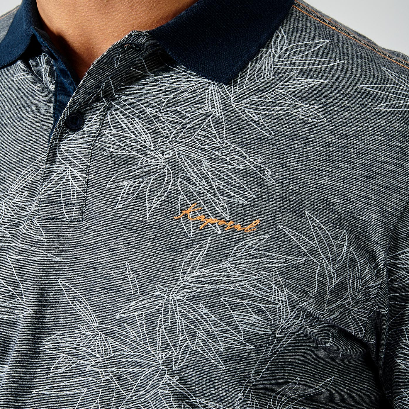NERRY  Polo bleu homme 100% coton