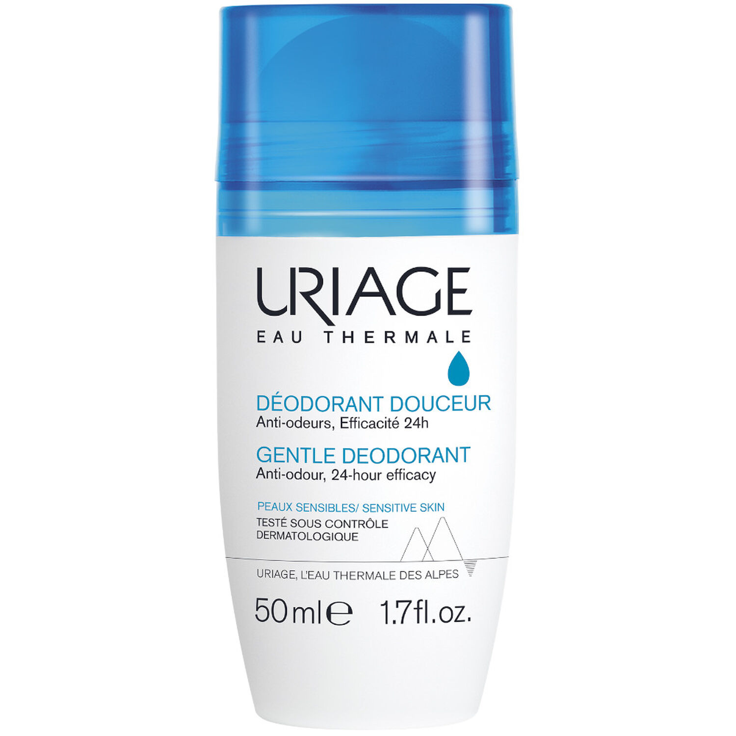 Uriage Déodorant Douceur Anti-Odeurs, Efficacité 24h 50 ml