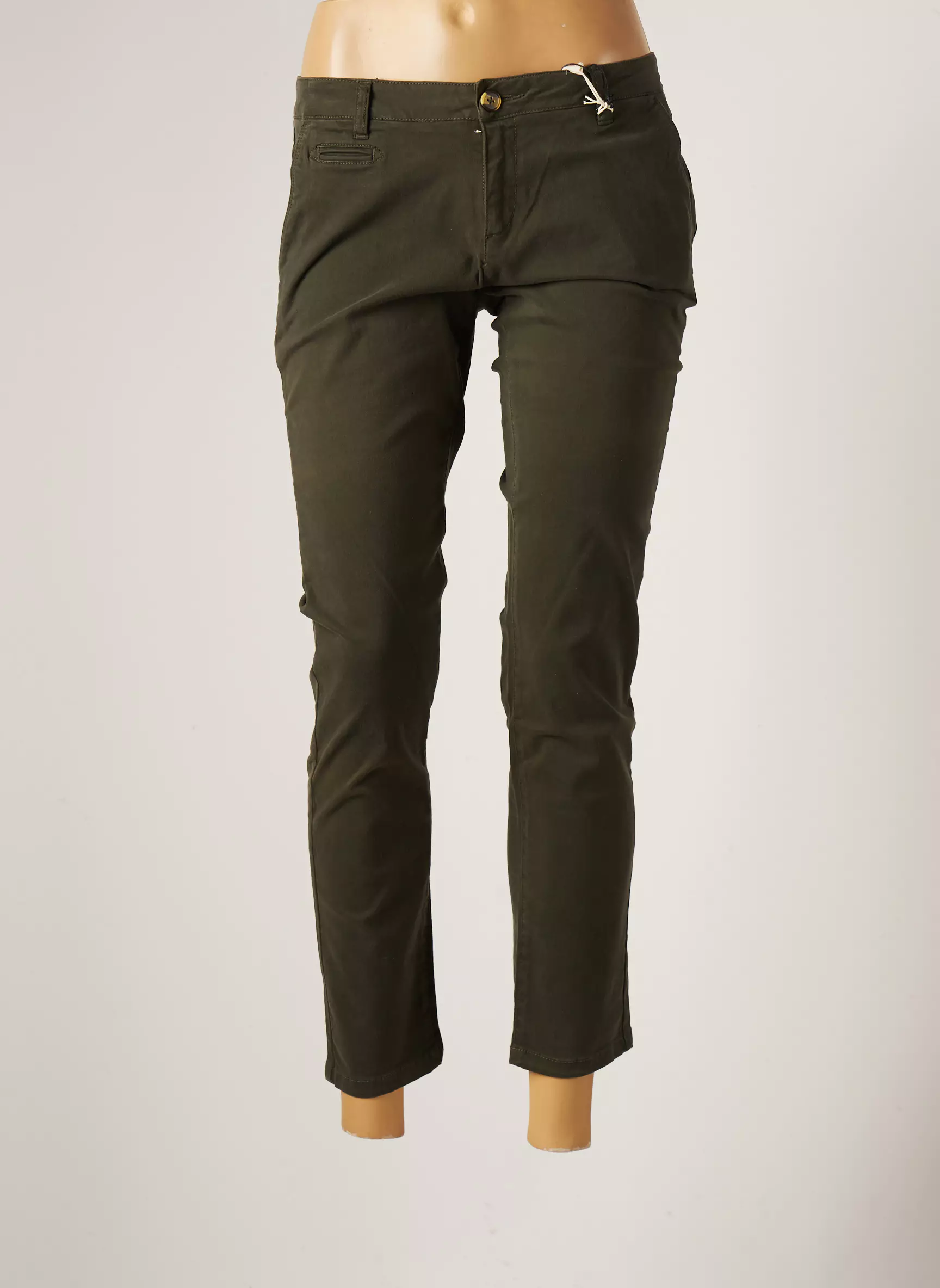 Lab Dip Paris Pantalons Slim Femme couleur vert