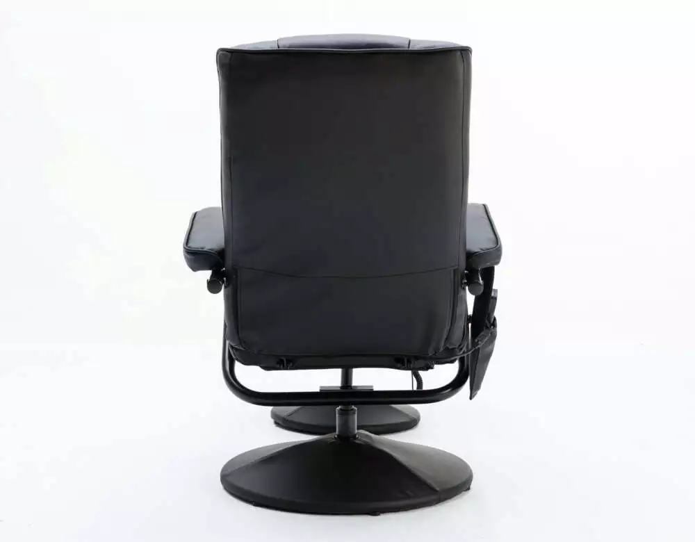 Happy Home Happy Home Massagesessel Relaxsessel mit Heizfunktion & Fußhocker schwarz