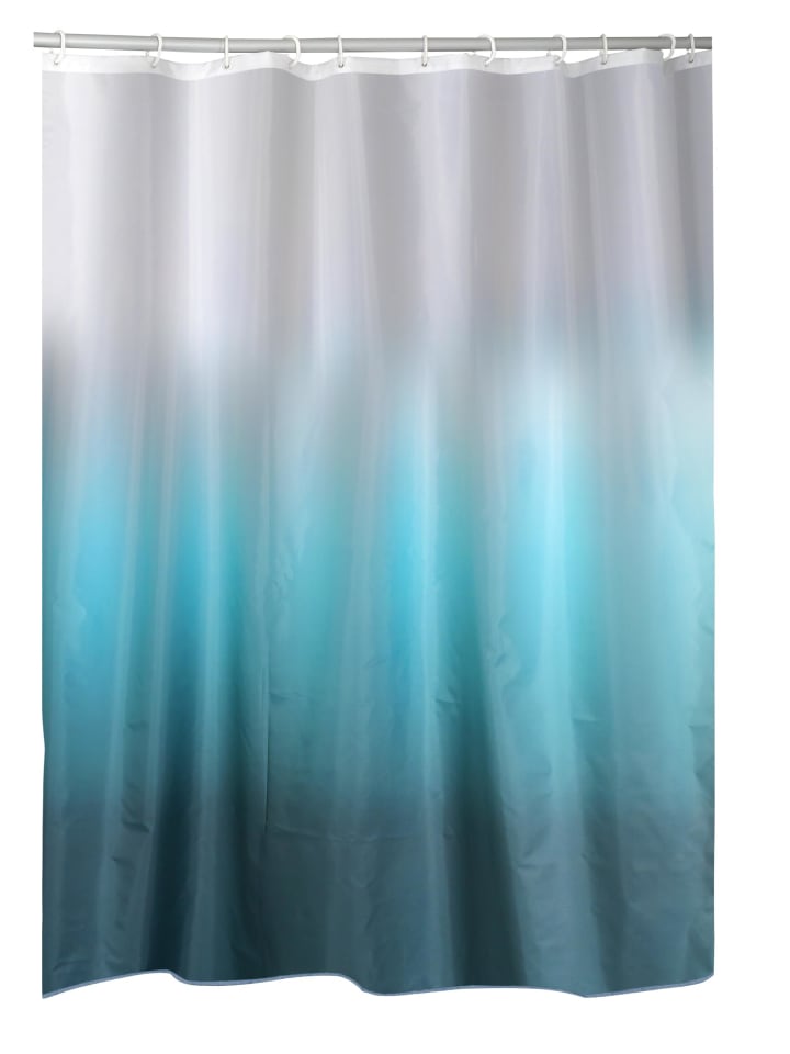 RIDDER Duschvorhang Textil Runny blau 180x200 cm günstig kaufen onesize