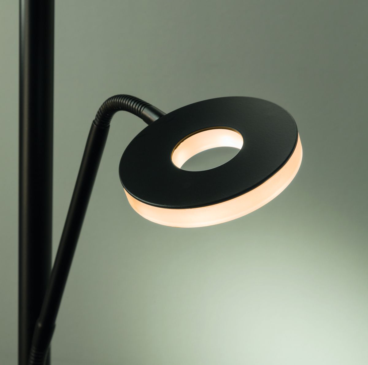 Fischer & Honsel 2-flg LED Fluter Dent-TW Schwarz