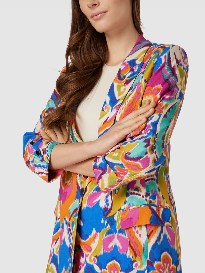 Blazer mit Allover-Muster in pink