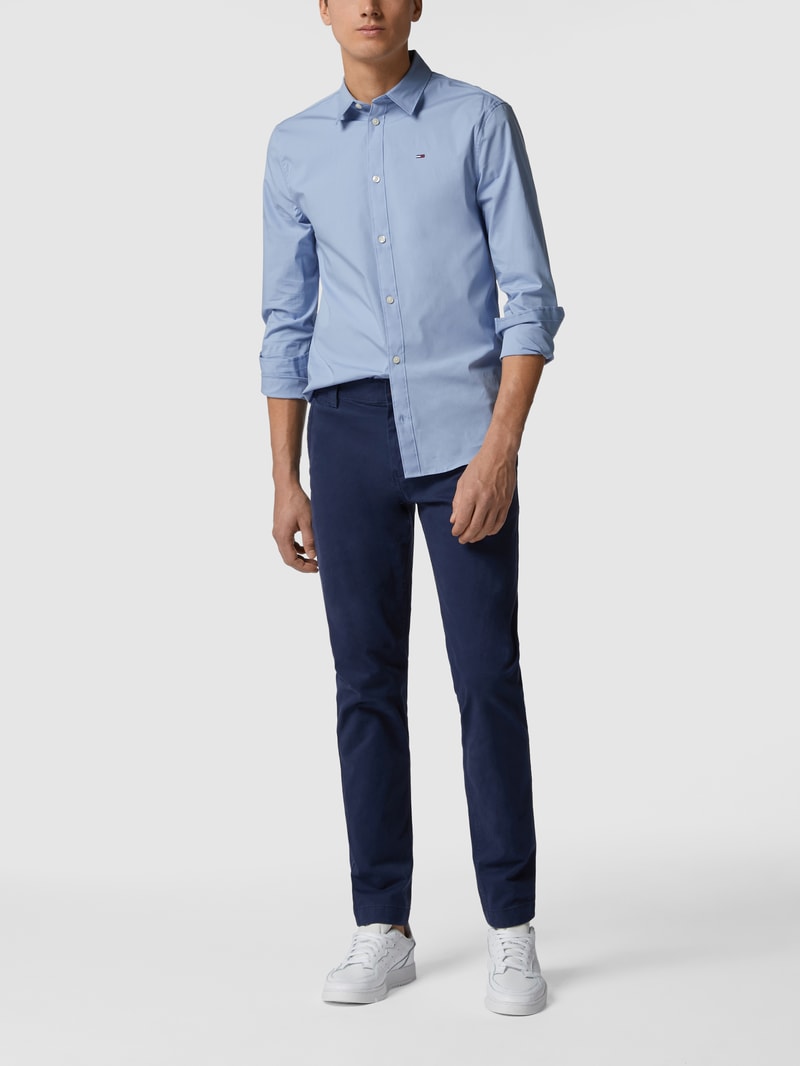 Slim Fit Chino mit Stretch-Anteil Modell 'Scanton' in marineblau
