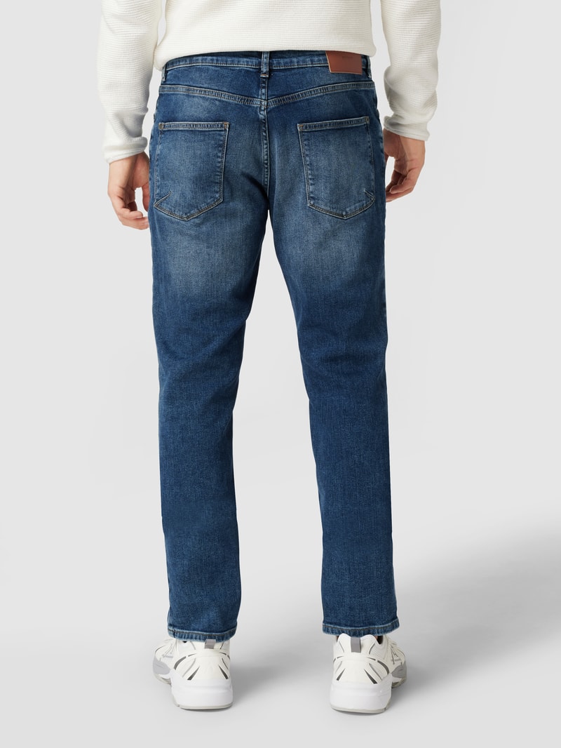 Slim Fit Jeans mit Stretch-Anteil in dunkelblau