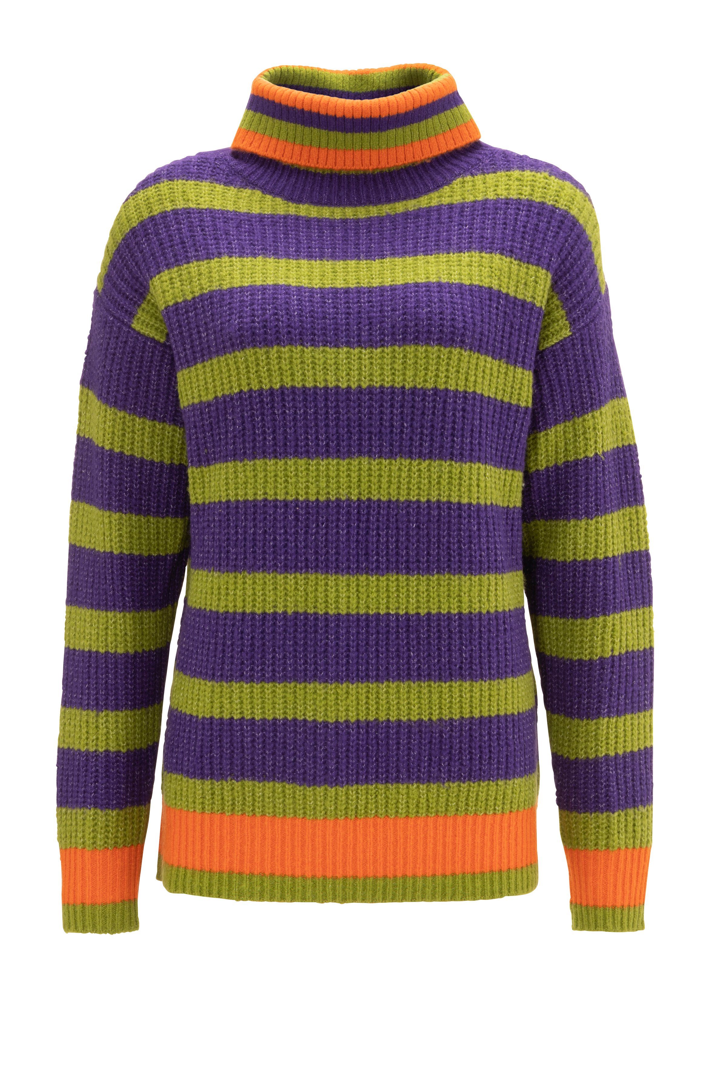 Aniston CASUAL Strickpullover im farbenfrohem Streifen-Dessin