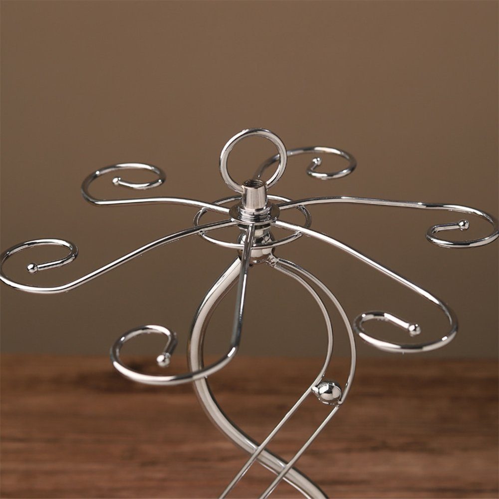 Zimtky Gläserhalter Wein- und Glasständer, stilvoll und platzsparend, 37 cm Höhe