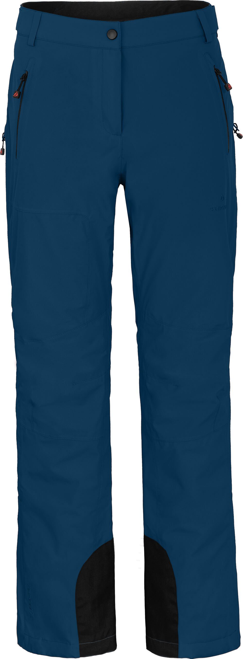 Bergson Skihose ICE Damen Skihose, wattiert, 20000 mm Wassersäule, Kurzgrößen, poseidon blau