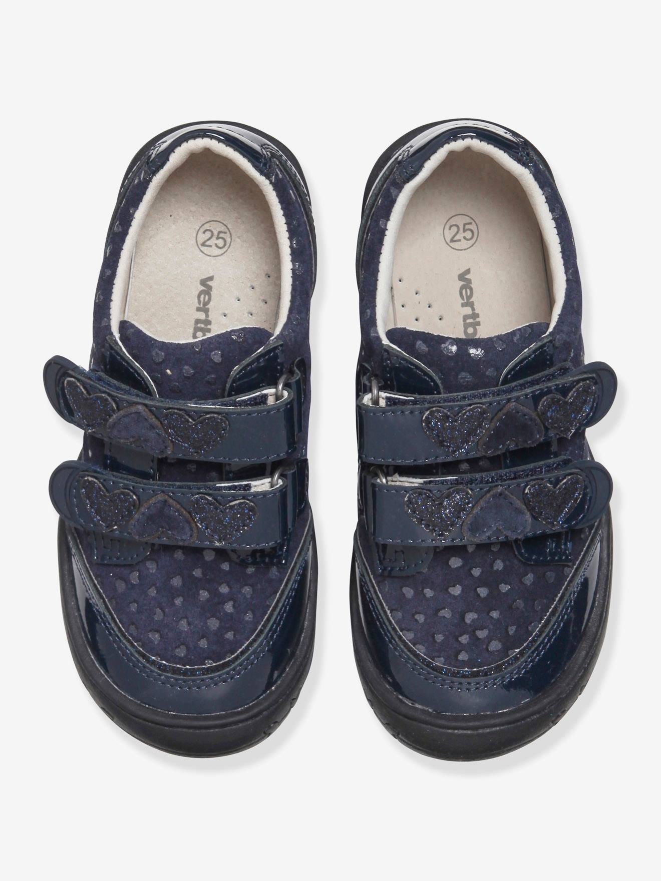 Derbies cuir fille collection maternelle marine